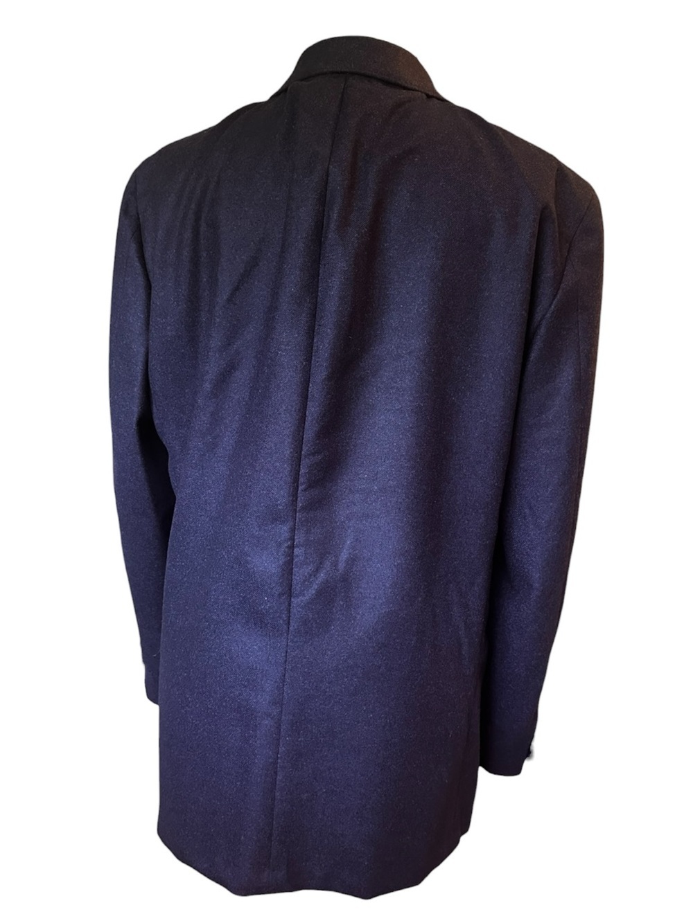 Samuelsohn Sport Coat Mens 44R Blue Super 100s Wool 2 Button Notch Lapel - Picture 4 of 12